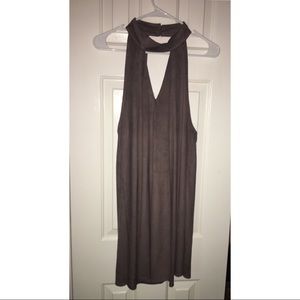 Light Brown Suede Dress